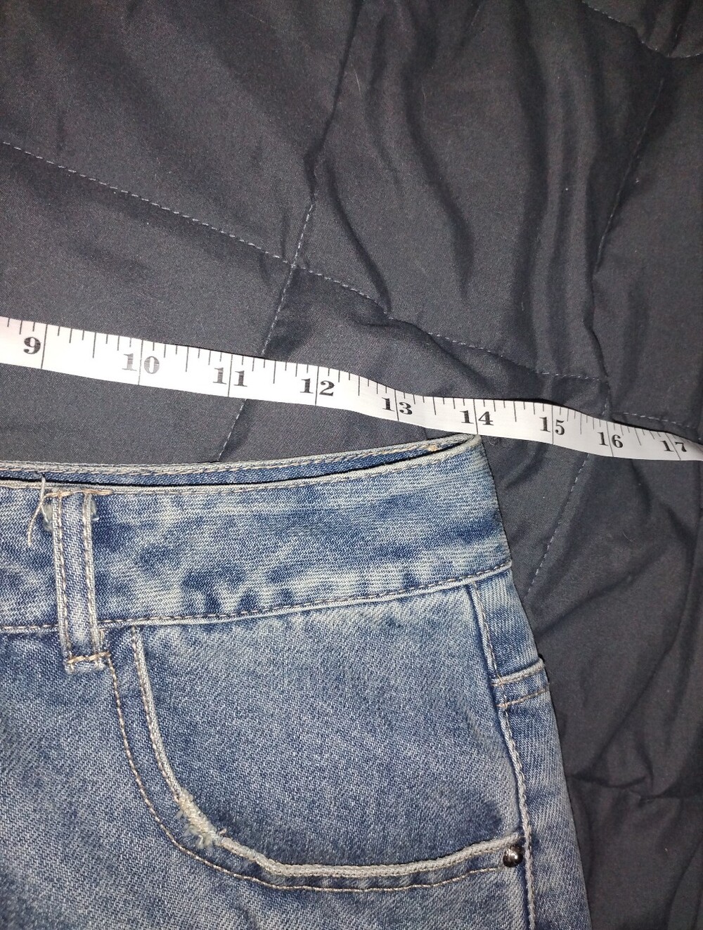 Prada Two-Tone Denim Skirt/Skort Waist Size 28 - Picture 5 of 8